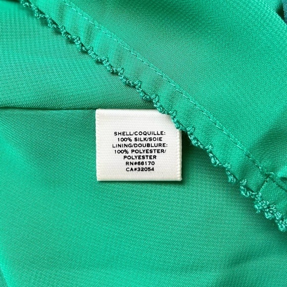 Anthropologie Moulinette Soeur Arribada Current Dress Green Silk Turtle Print 0 - Picture 6 of 7